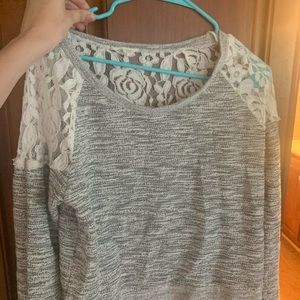 Sweater lace back